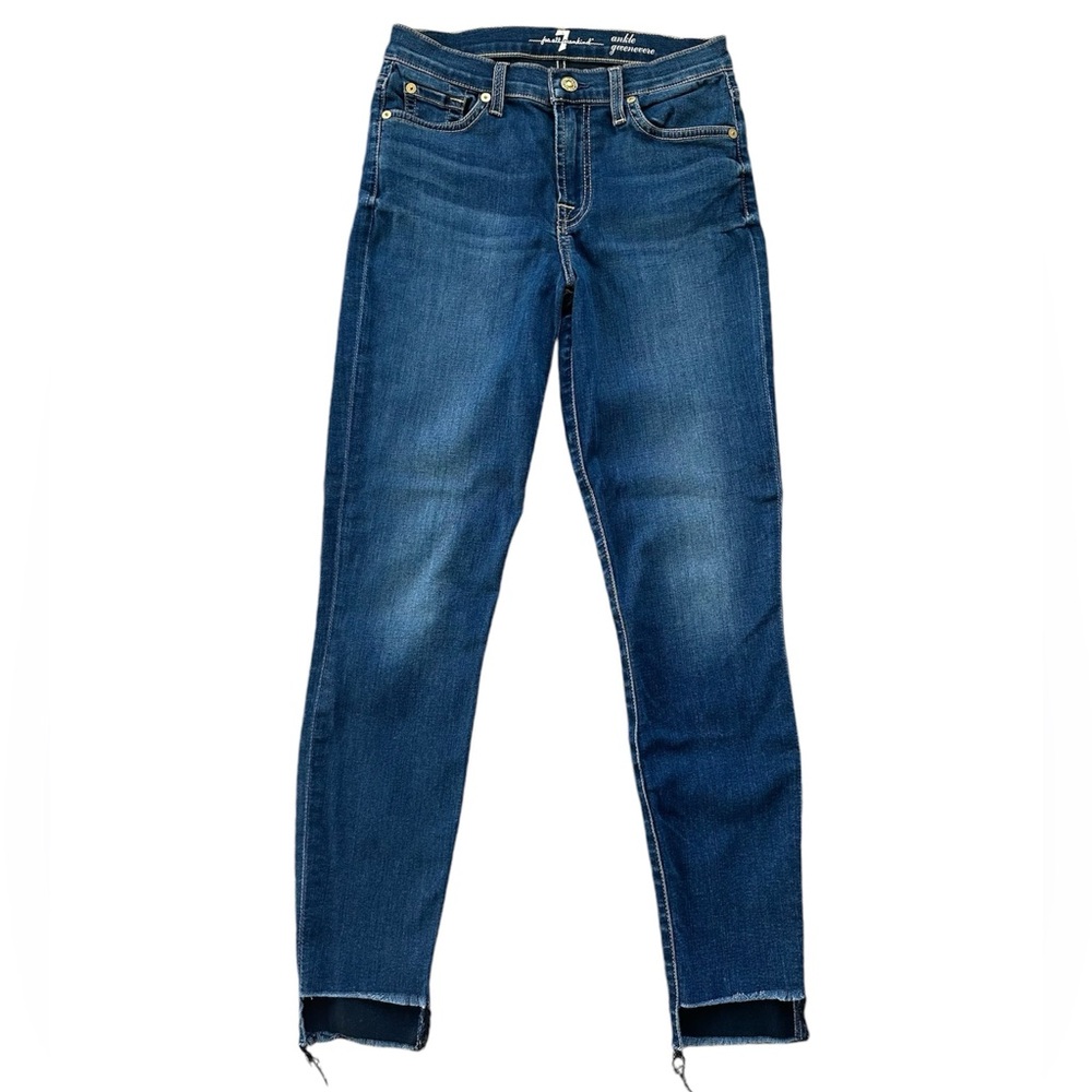 7 for all Mankind Raw Hem Ankle Gwenevere Skinny Jeans